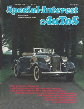 SPECIAL-INTEREST AUTOS 1976 SEPT #36 - '41 CADDY Spcl,'36 FORD ROADSTER*